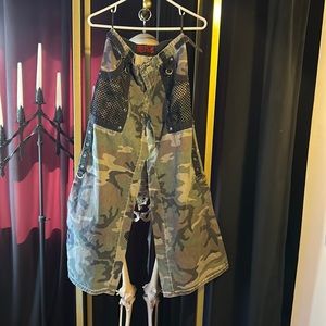 Vintage camp Tripp pants wide leg goth grunge